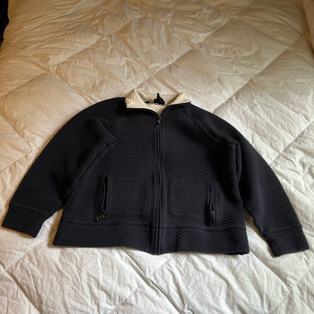 Rafaella Quilted Jacket with Cream Accents